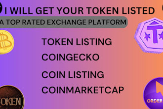 do ico listing, token listing, coin listing on coin gecko and coinmarketcap