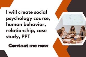 create social psychology course, human behavior, relationship, pathology, PPT