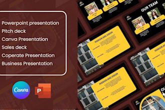 design business pitch deck powerpoint presentation, keynote, training slide