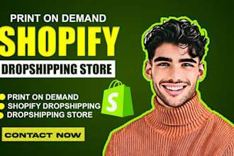build shopify dropshipping shopify store design shopify print on demand website