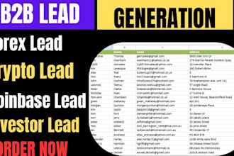 give crypto buyer list, kraken lead, binance lead, forex leads, sweepstakes lead
