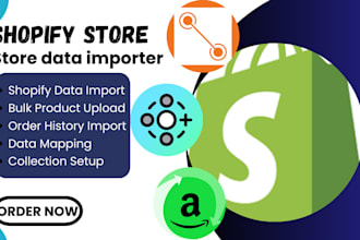 setup shopify store market place connect data importer app reputon ced commerce