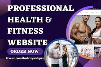design health and fitness gym personal trainer life coaching consulting website