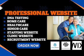 design healthcare staffing agency website, healthcare staffing, homecare website