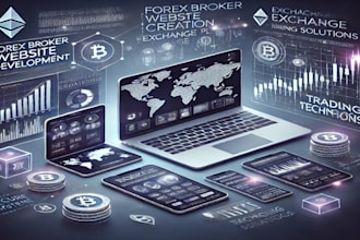 create forex broker website, exchange website, blockchain, trading platform
