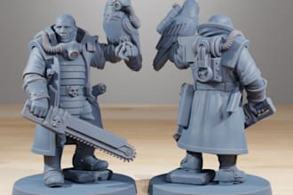 sculpt, 3d model miniature,dnd figurine,wargame armor tank,mini warrior,3dknight