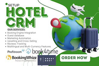 setup hospitality CRM profitroom book4time hapi bookingwhizz hotel cloud cendyn