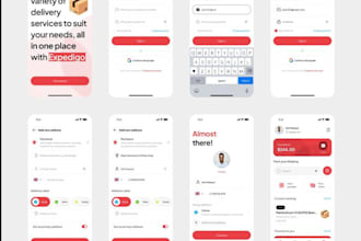 develop courier parcel delivery food delivery restaurant taxi app booking app