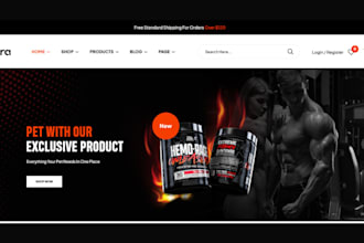 design health supplement shopify store health and fitness nutrition supplement