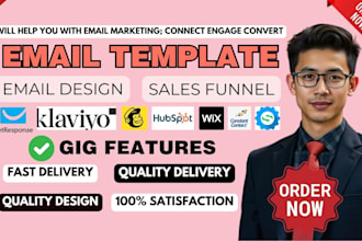 design wix newsletter email template, mailchimp email template email marketing