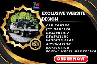 design exclusive car towing detailing jet hauling towing car auction website