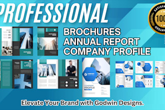 design a flyer, brochure, company profile, annual report, and white paper