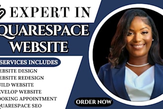 do squarespace website design, redesign, update, develop, build your squarespace