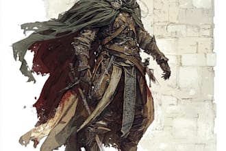do design dnd character art and dnd character