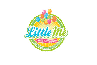 create fun indoor kids play party center logo design