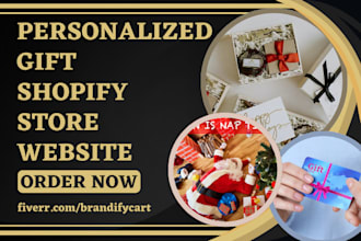 design personalized gifts shopify christmas store holiday dropshipping website