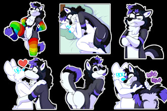 furry telegram stickers, crypto stickers discord sticker fursona sticker pack