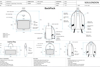 design your backpack, handbag, duffel bag, wallet, luggage, and make a tech pack