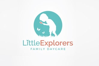 design cute professional evoking exploration home daycare logo