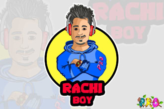 draw unique  stunning mascot cartoon caricature logo for you