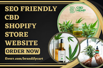 design cbd backlinks cannabis marijuana hemp shopify dropshipping store website