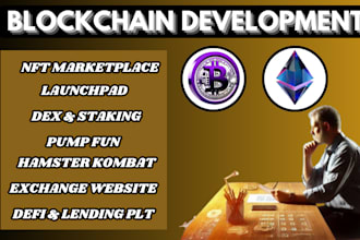 blockchain developer dapp defi presale staking launchpad ethereum solana xrp