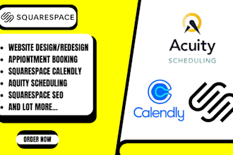 squarespace website design calendly appointment acuity scheduling
