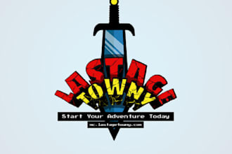make magnificent mine craft server logo