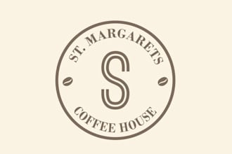 make natural organic coffee shop logo