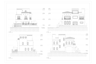 2d detailed drawings for architectural and interior design