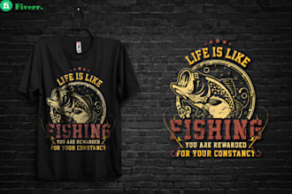 do fishing hunting outdoor vintage design for t shirt and logo