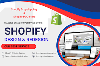 shopify pod store design redesign shopify pod dropshipping in printify printful