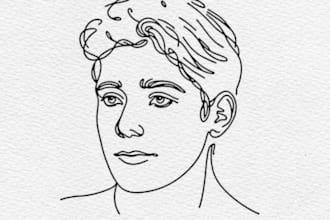 draw an outline art of your picture