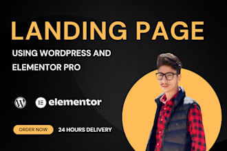 create modern landing page design