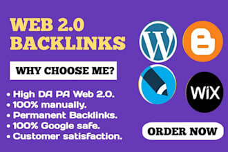 do 100 manual web 2 0 backlinks