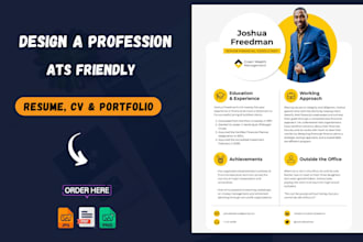 design a professional ats friendly resume