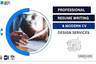 do professional resume writing and modern CV design
