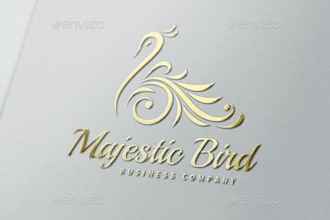draw majestic business logo design for you