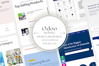 design, develop and fix your odoo website