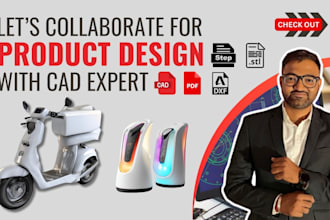 convert your idea into 3d product design with solidworks or fusion360