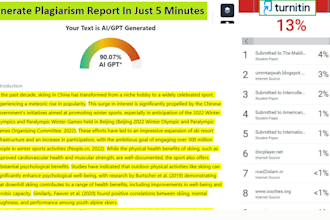generate plagiarism and ai report for your document