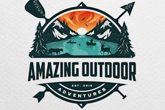 design amazing outdoor adventures logo