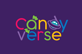 design awesome sweet treats candy logo