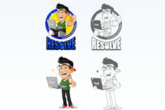 design unique computer services logo