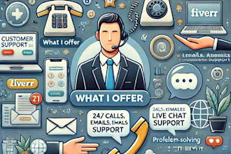 provide expert customer support via calls, emails live chat assistance
