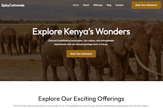 design for you an animated tours website