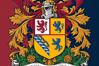 design luxury heraldic, family crest, coat of arms and vintage logo