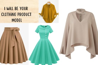 be your female model and do photoshoot to model your product