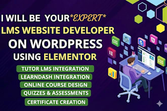 be your lms expert develop lms website on wordpress