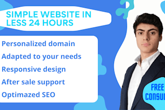 rapidly create a simple website